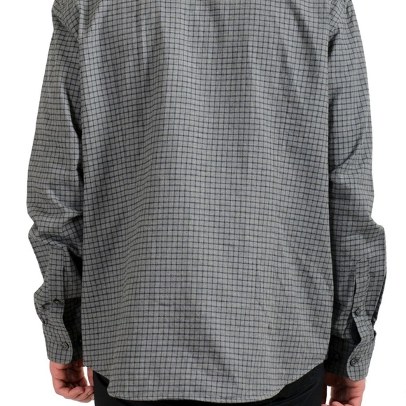 Hugo Boss Black and Gray winter long sleeve button up shirt, S - Picture 5 of 7